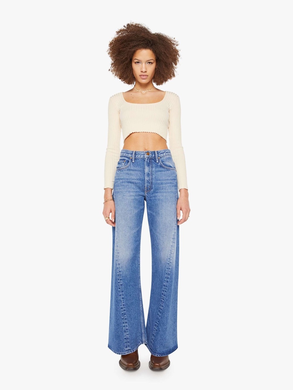 MOTHER DENIM NWT Jeans “SNACKS! The Lemon Twist” Wash: Rolling In The Dough
